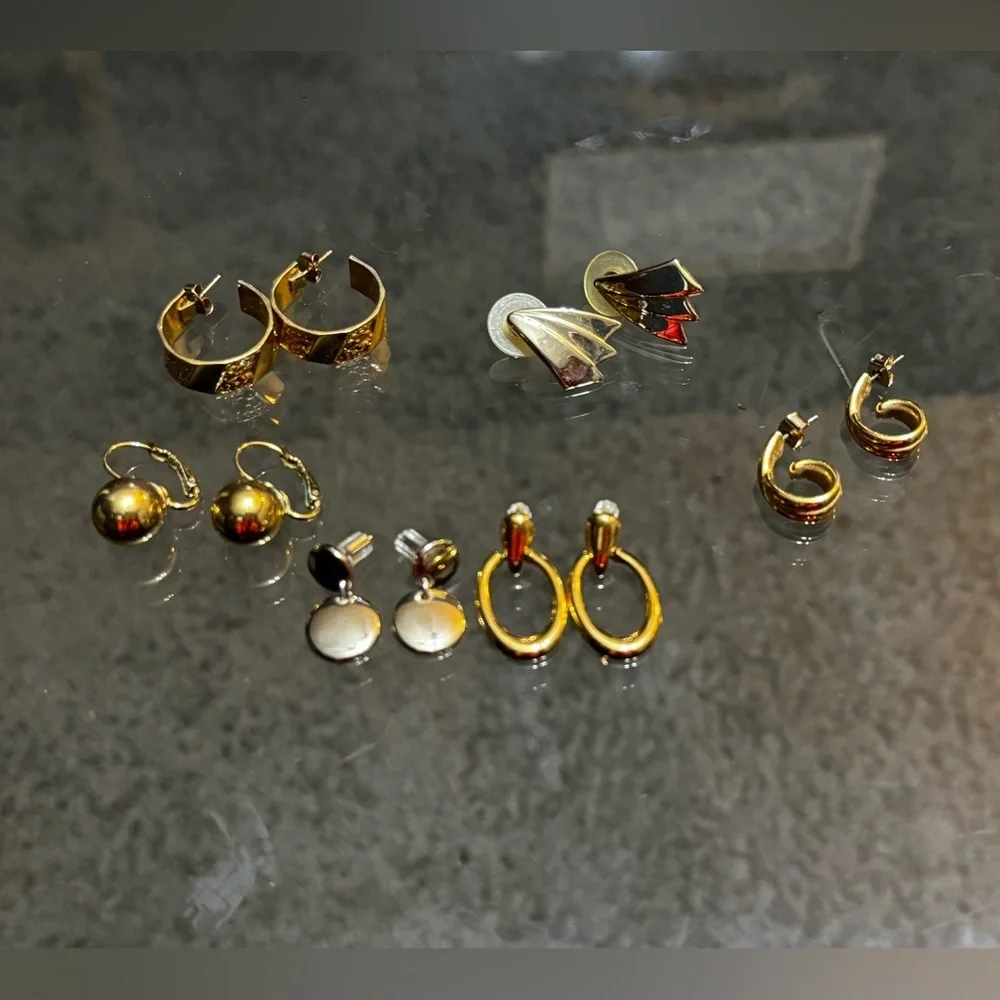 Assortment Gold Hoop/Dangle Statement Earrings